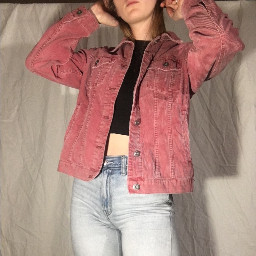 🌈RAD PINK CORDUROY JACKET🌈